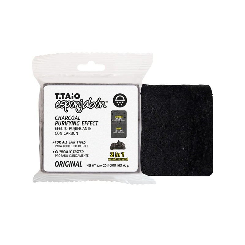 10 Piezas Esponjabon Carbón Activado Esponja + Jabón 2 en