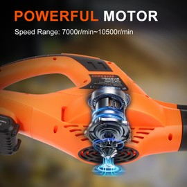 COMOWARE Cordless Leaf Blower, 21V Electric Cordless Leaf Blower with Batteries and Charger, 2 Speed Mode Battery Powered Leaf Blower for Dust Leaf Blowing Lawn Care Patio Cleaning