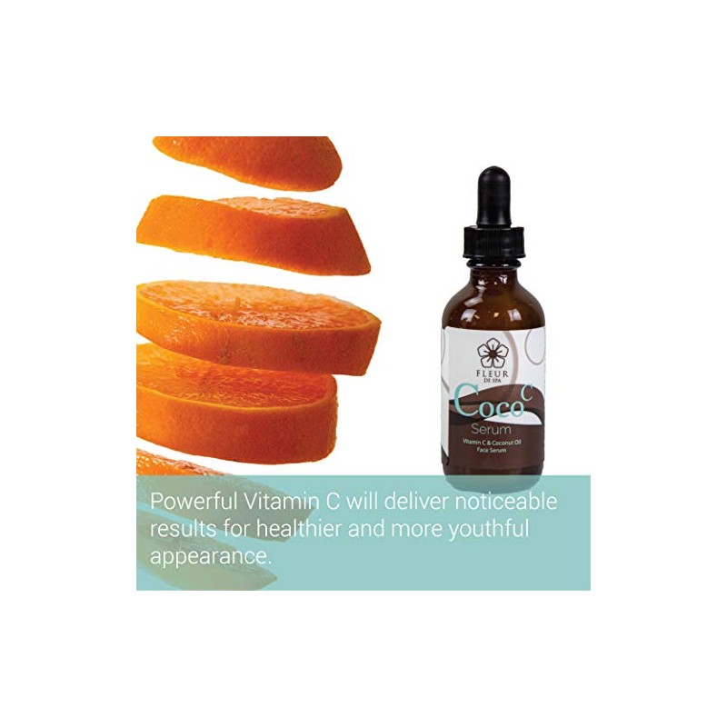 Sérum de suero de vitamina C y aceite de coco,