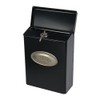 Gibraltar Mailboxes Designer Locking Medium Capacity Galvanized Steel Black, Wall-Mount