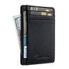Travelambo Slim Wallet Front Pocket Minimalist Leather RFID Blocking Medium