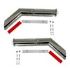 IBESTWOLF 2PCS Stainless Steel Angled Mud Flap Hanger, 1-1/8" Mounting