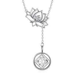 Daixiya Sobriety Gifts for Women 925 Sterling Silver Narcotics Anonymous Recovery Symbol Necklace Lotus NA Sobriety Jewelry Gifts for Women