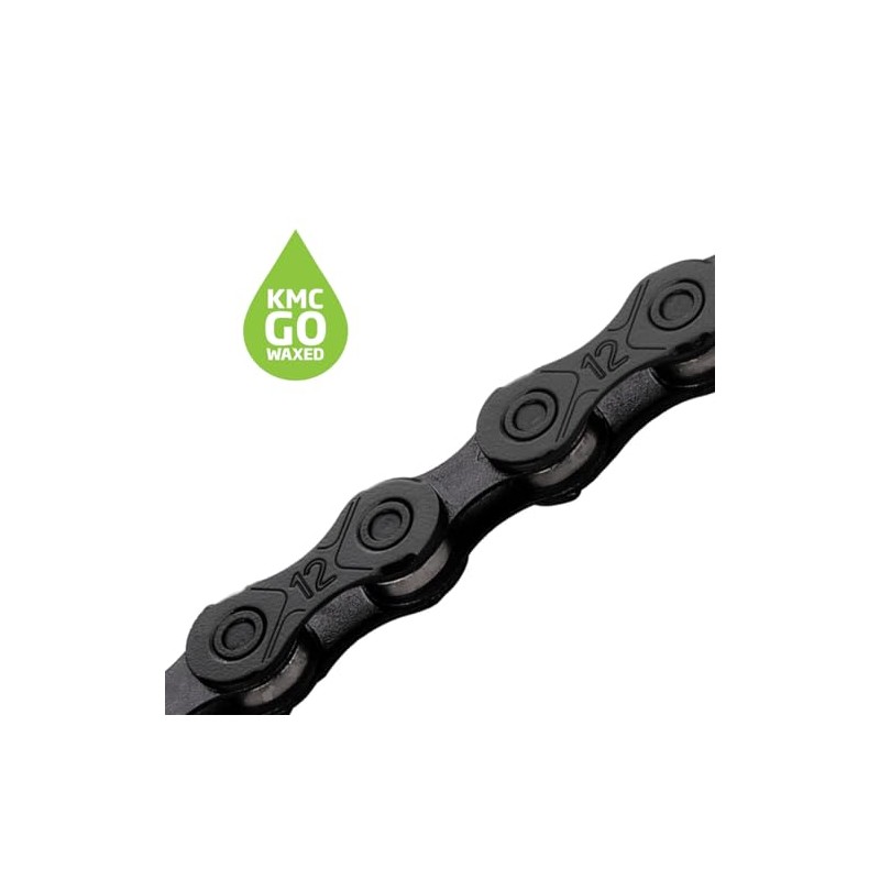 KMC X12 Waxed 12 Speed Chain, BlackTech, 126 Link