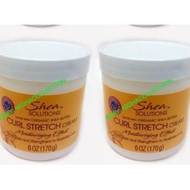 Shea Solutions (Lot 3) Shea Solutions Curl Stretch Cream w/ Shea Butter 6 ozEa Strengthens NEW