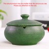 Lependor Ceramic Ashtray with Lid,Windproof,Ash Holder for Smokers,Desktop Smoking Ash