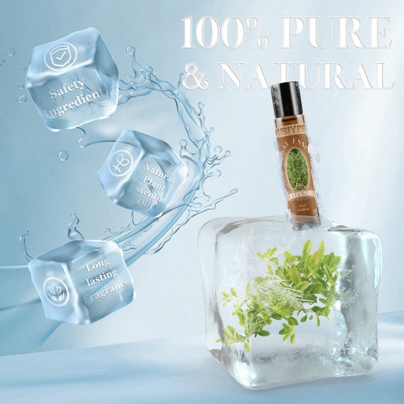 wusiyork Thyme Essential Oil 10ML - 100% Pure and Natural
