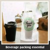 PerKoop PerKoop 500 Pcs Drink Carrier for Delivery Clear Cup