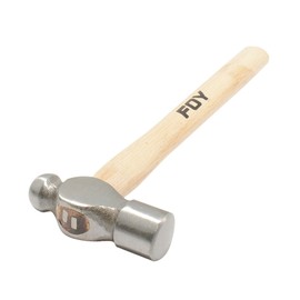Foy 141830 Martillo pulido de bola con mango de madera de 12", 8 oz