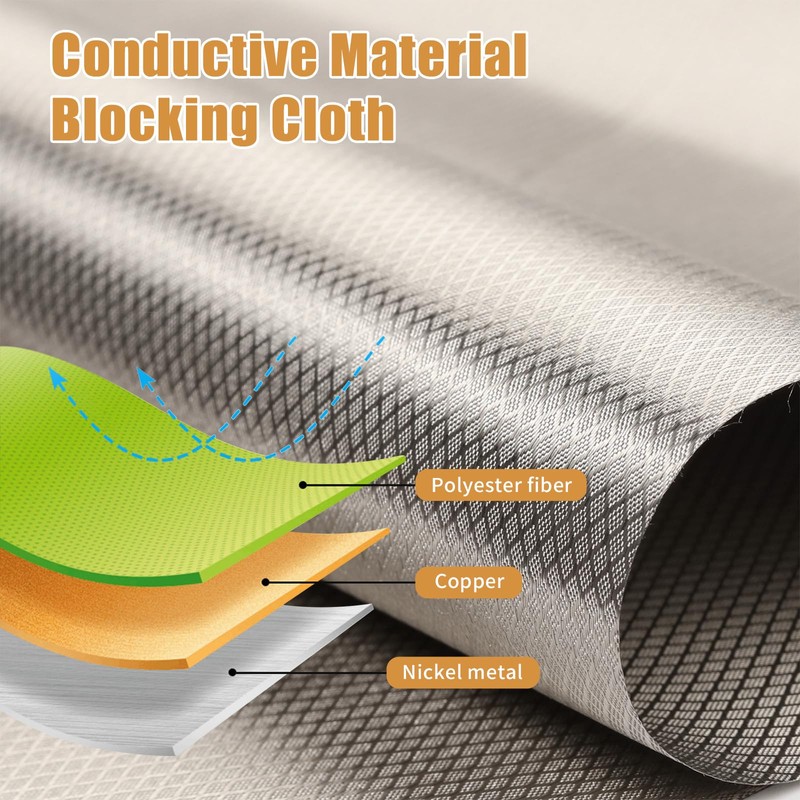 RF Faraday Fabric RF Shielding Fabric, Faraday Fabric Cover, Block