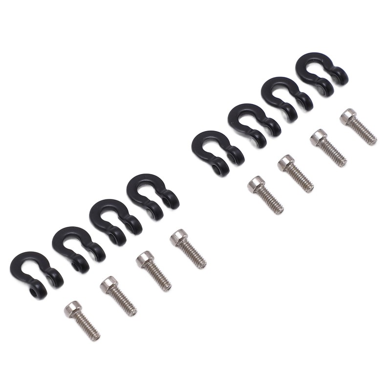 8pcs Metal Front Rear Bumper Trailer Hook for 1/24 RC