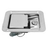 Toolbox Latch Flush Mount Locking Paddle Latch with 2 Keys
