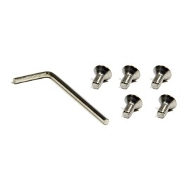 American Racing Wheels 970076 Replacement Cap Screw Set - 5 Screws & Key
