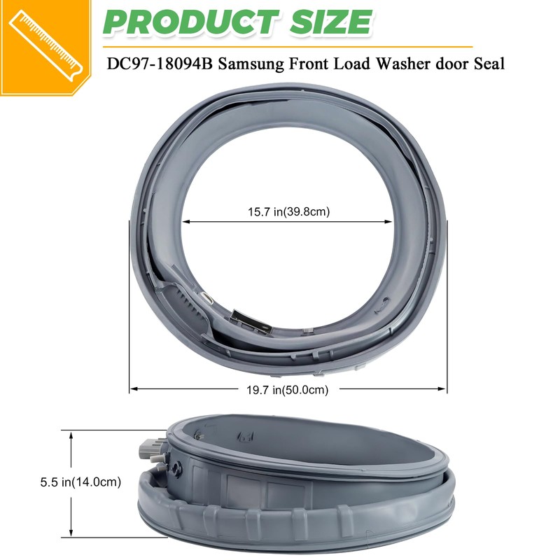 WF42H5000AW/A2 WF42H5200AW/A2 DC97-18094B Washer Rubber Door Seal Gasket