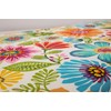 Pillow Perfect Bright Floral Indoor/Outdoor Accent Throw Pillow Plush Fill,