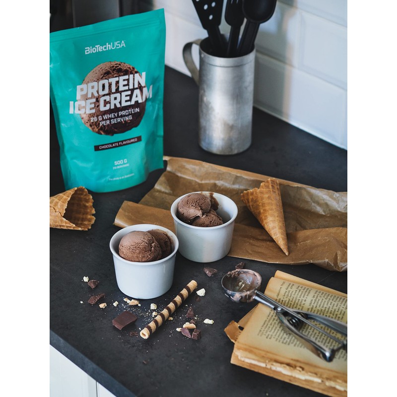 BioTechUSA Protein Ice Cream, Flavoured Ice Powder with Whey Protein