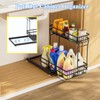 Zufudo 2 Pack Under Sink Organizers and Storage, 2 Tier