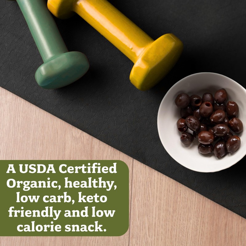 Lindsay Organic Medium Black Ripe Pitted Olives, 6 Oz (Pack