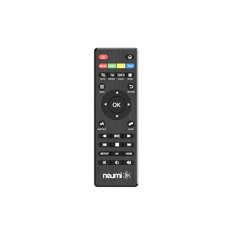 NEUMI Replacement Remote Control for Atom Series Digital Media Players,