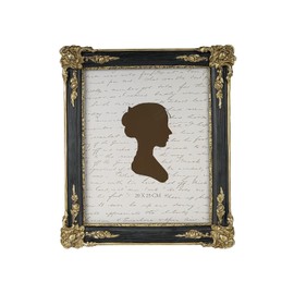 Sunlit Vintage Picture Frame 8x10 Inch, Luxury Antique Photo Frames with Glass Front, Photo Display, Tabletop Wall Hanging, Gift Ideas, Black and Gold