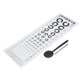 ABOOFAN 1Set Type Vision Chart with Telescopic Occluder Standard Eye Exam Chart for Home School Clinics
