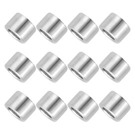 PATIKIL 12 Pcs Stainless Steel Spacers, 8mm ID x 12mm OD x 7mm Height 304 Stainless Steel Bushing Screw Standoff Unthreaded Round Spacer for 5/16" M8 Screws Bolts Nuts