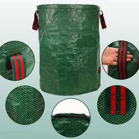 Yard Waste Bags/Fallen leaf bag, 72 Gallon Collapsible Garden Leaf Bags with Plastic Ring, Heavy Duty Reusable Stand-Up Yard Waste Bin for Leaves, Lawn Debris & Grass Clippings