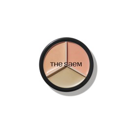 The Saem [Base/cumulative sales 3.9 million units] The Saem Cover Perfection Triple Pot Concealer 5 colors Correct Beige / [베이스/누적판매390만개] 더샘 커버 퍼펙션 트리플 팟 컨실러 5colors 코렉트 베이지