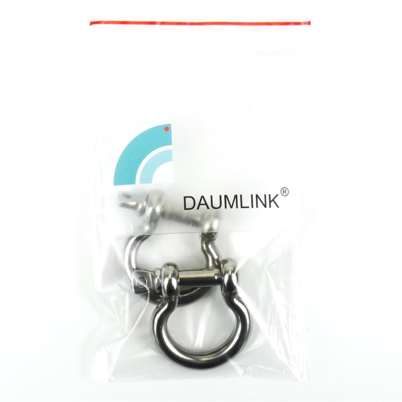 DAUMLINK® 2 round shackles, curved, material stainless steel A4 /