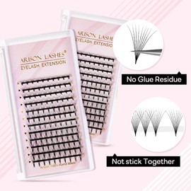 Fan Volume Eyelashes Russian Volume Eyelashes Finished Fan Eyelashes Clutch Eyelashes for Eyelash Extension(3D-0.07C-(9-16mm) mix)