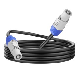 MEIRIYFA PowerCon Power Cable Professional PowerCon Cable AC 250V 20A 16AWG 3 Pin Male to Male Power Cable for Stage Light, Speaker, Audio Video Equipment and More (1M, Gray)