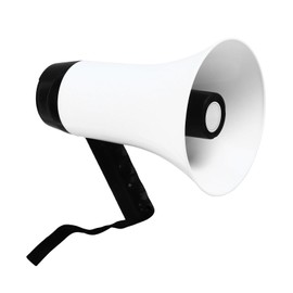 Megaphone Bullhorn, Handheld Bull Horn Speaker, Lightweight and Portable Loudspeaker Horn, Blow Horn Speaker with Record & Play