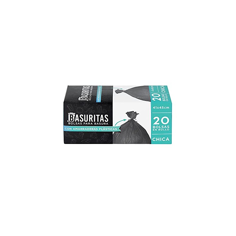 Basuritas | 200 Bolsas de Basura Chicas de 41 x