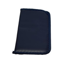 Calabria S-31 Slim Soft Slip-In Eyeglass Case Navy Blue Mens Womens Vinyl Eye Glasses Pouch Sleeve Sunglasses Holder Storage