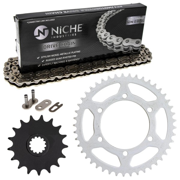NICHE Sprocket Chain Set for Suzuki GSXR750 17T Front 45T