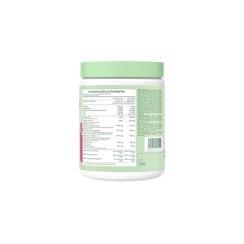 Bloom Mezcla de Verduras Fibra y Antioxidantes Sabor Frutos Rojos