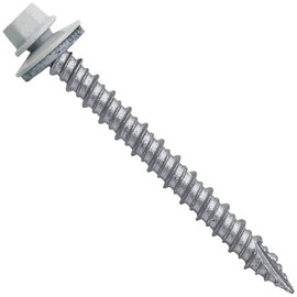 Metal ROOFING SCREWS: (750) 10 x 2" Brite White Hex Head Sheet Metal Roof Screw. Self starting metal to wood siding screws. EPDM washer. Colored head
