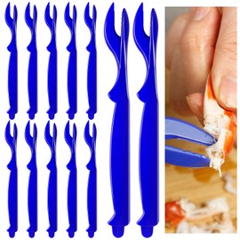 12Pcs Crab Legs Crackers, Crackers and Tools Cracker Picks Tools Crab for Lobster Crayfish, Easy Opener Shellfish Picks Knife, Seafood Tool