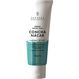 Vitasei Crema Facial con Concha Nácar y Ácido Láctico, Anti-Manchas, 113g Ayuda con Hidratación Profunda, Ayuda a Unificar el Tono de la Piel, Textura Ligera, Uso Diario, Día y Noche