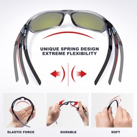 RIVBOS Sunglasses Men Women Polarized UV400 Cycling Glasses Sports Glasses Cycling Hiking Running Golf and Fishing Driving RB831