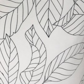 Vepping Lude Pattened Armchair Cover Replacement with Quilted Lining, Fits IKEA Poäng Armchair, 100% Cotton, Cushion not Included (Stockholm-White, Footstool Type 2)