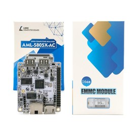 Libre Computer La Frite Single Board ARM SBC AML-S805X-AC 1GB RAM 16GB eMMC Mini Linux PC