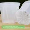Wensmy 10Pcs Clear Orchid Pots with Holes Planter Nursery Pots