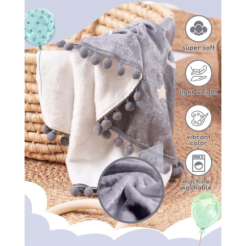 Trongle Newborn Milestone Monthly Blanket, Baby Growth Tracking and Memory