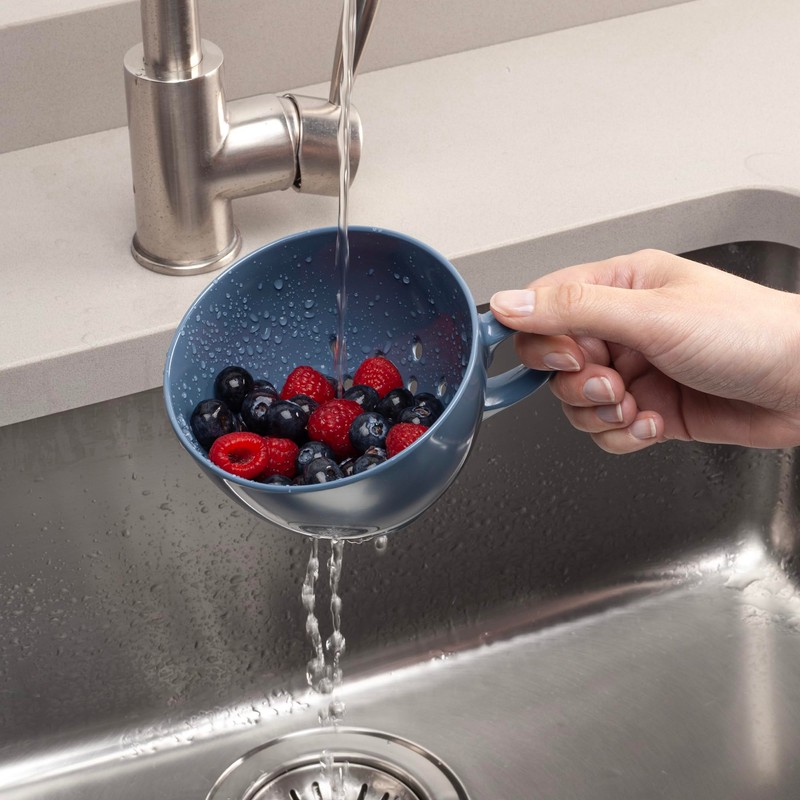 Zeal G300K Colander, Melamine, Provence Blue