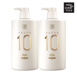 Mise-en-scène [Coupon Discount] Mise-en-scène Salon 10 Protein Shampoo 990ml 2 packs (optional), 02_Extreme Damage 990ml x2 / 미쟝센 [쿠폰할인]미쟝센 살롱10 단백질 샴푸 990ml 2입 (옵션), 02_극손상 990ml x2