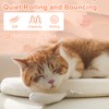 prota 6 PCS Cat Bouncy Ball With Feather, Bouncy Tails