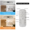 GEADI Modern Ceiling Fan with Light,Dimmable Flush Mount Ceiling Fans