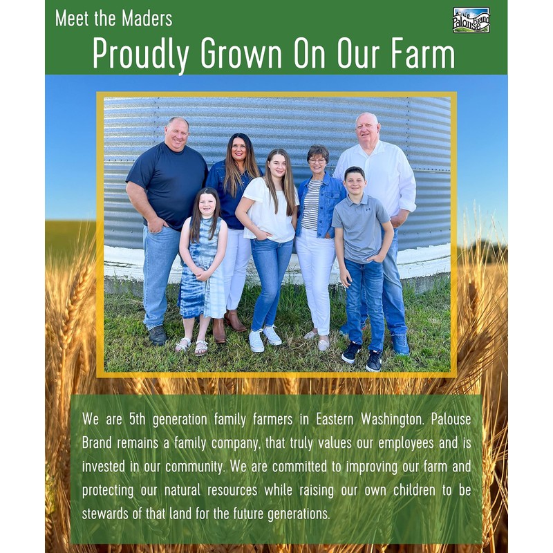 Mader Family Grown Hard Red Spring Wheat Berries: Palouse Brand,