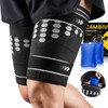 CAMBIVO Thigh Compression Support Sleeve with Hot & Cold Gel